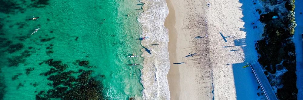 Aerial view of the shoreline at North Cottesloe